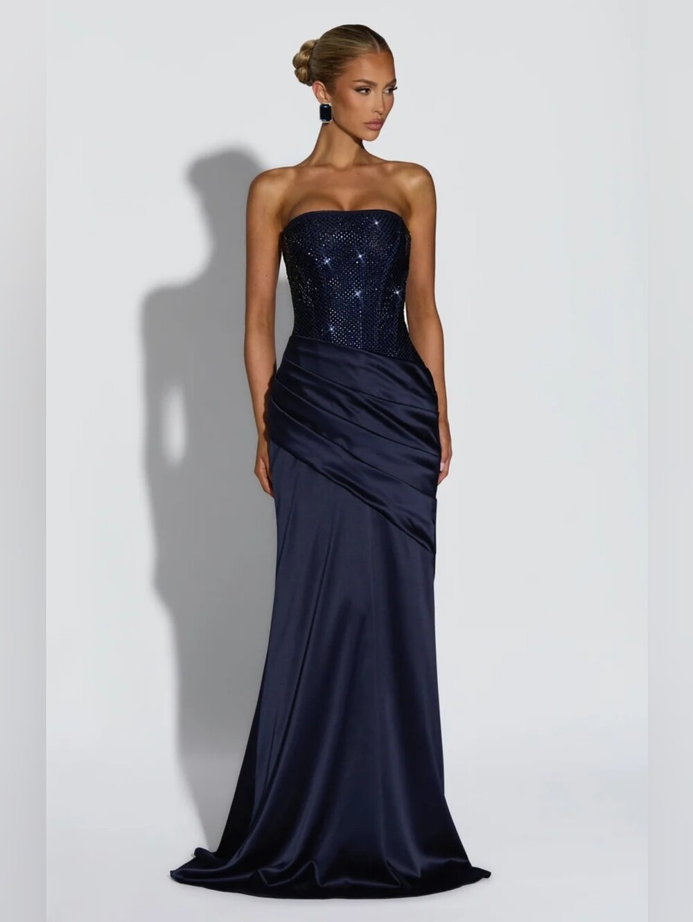 Long dress Celestia - Navy Blue Babyboo NWT $300